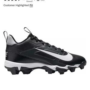 Nike Kidss Black and White Athletic Cleats